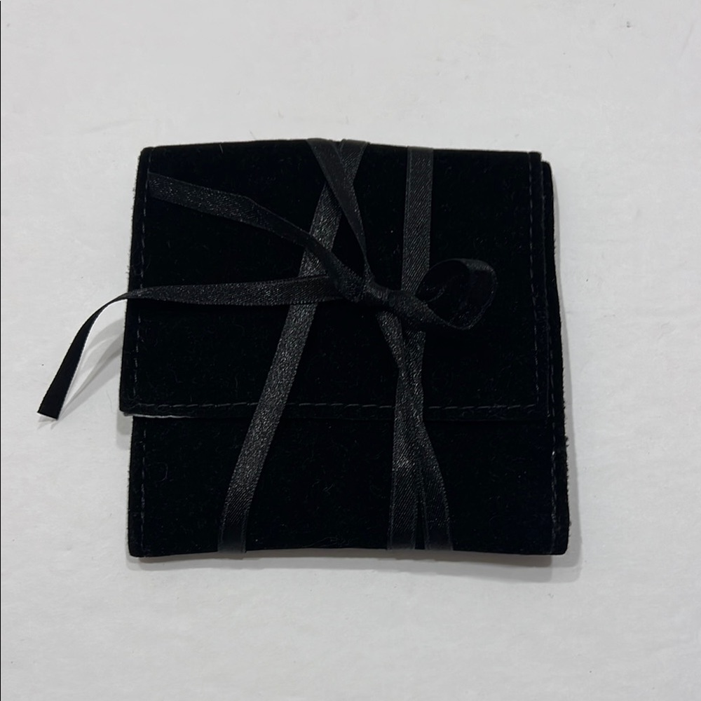 Thierry Mugler Black and Silver jewelry pouch